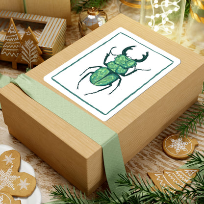 Eclectic Beetle Kiss-Cut Stickers, Nature Lover Decor, Creepy-Crawly Gifts, Fun Laptop Accessories, Artistic Bug Art, Unique Decor