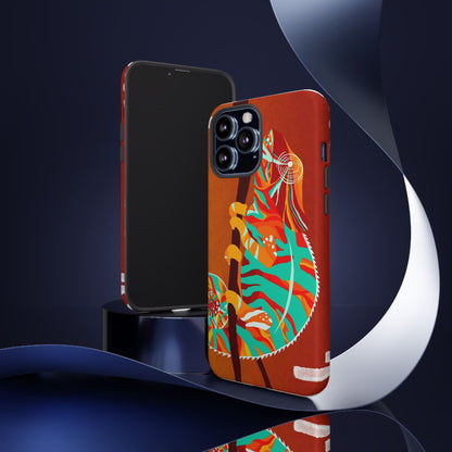 Chameleon Phone Case - Vibrant Artistic Design, Tough Cases for Animal Lovers, Unique Gift, Eco-Friendly Protection