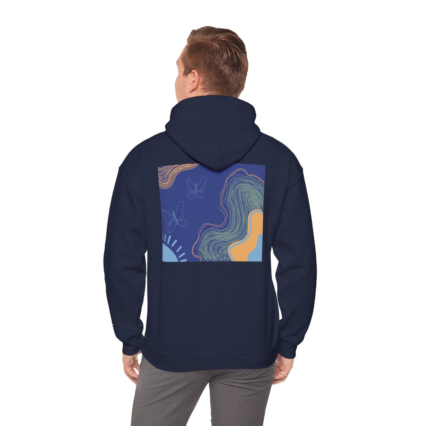 Unisex Heavy Blend™ Hooded Sweatshirt - Cozy Everyday Comfort, Perfect Gift for Nature Lovers and Art Enthusiasts