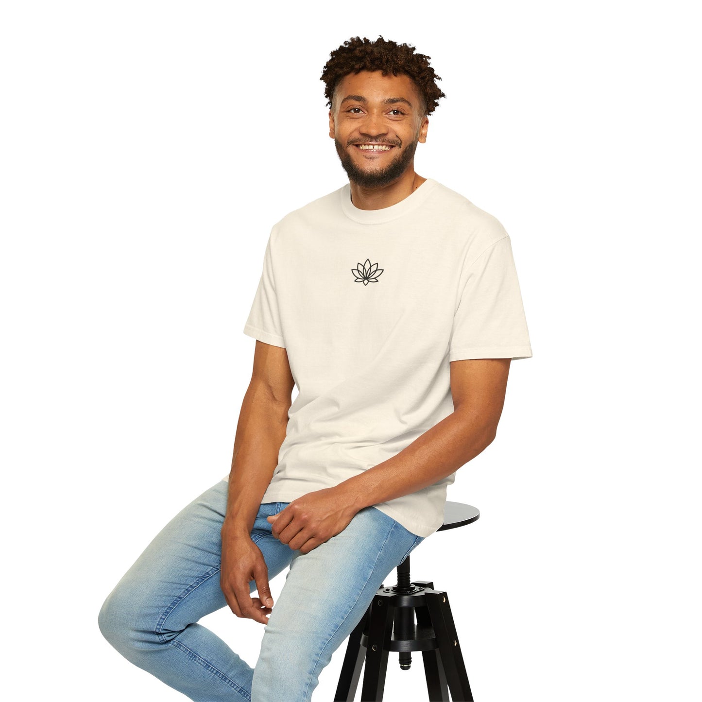Lotus Bloom Unisex T-shirt, Soft Cotton Tee, Spiritual Gift, Meditation Wear, Casual Daily Outfit, Nature Lover Apparel