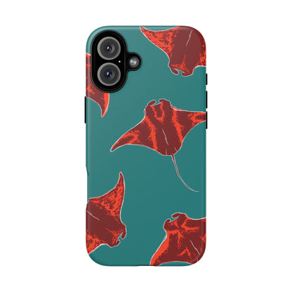 Manta Ray Phone Case, Tropical Phone Cover, Ocean Vibe Accessories, Summer Gift Idea, Marine Animal Merchandise
