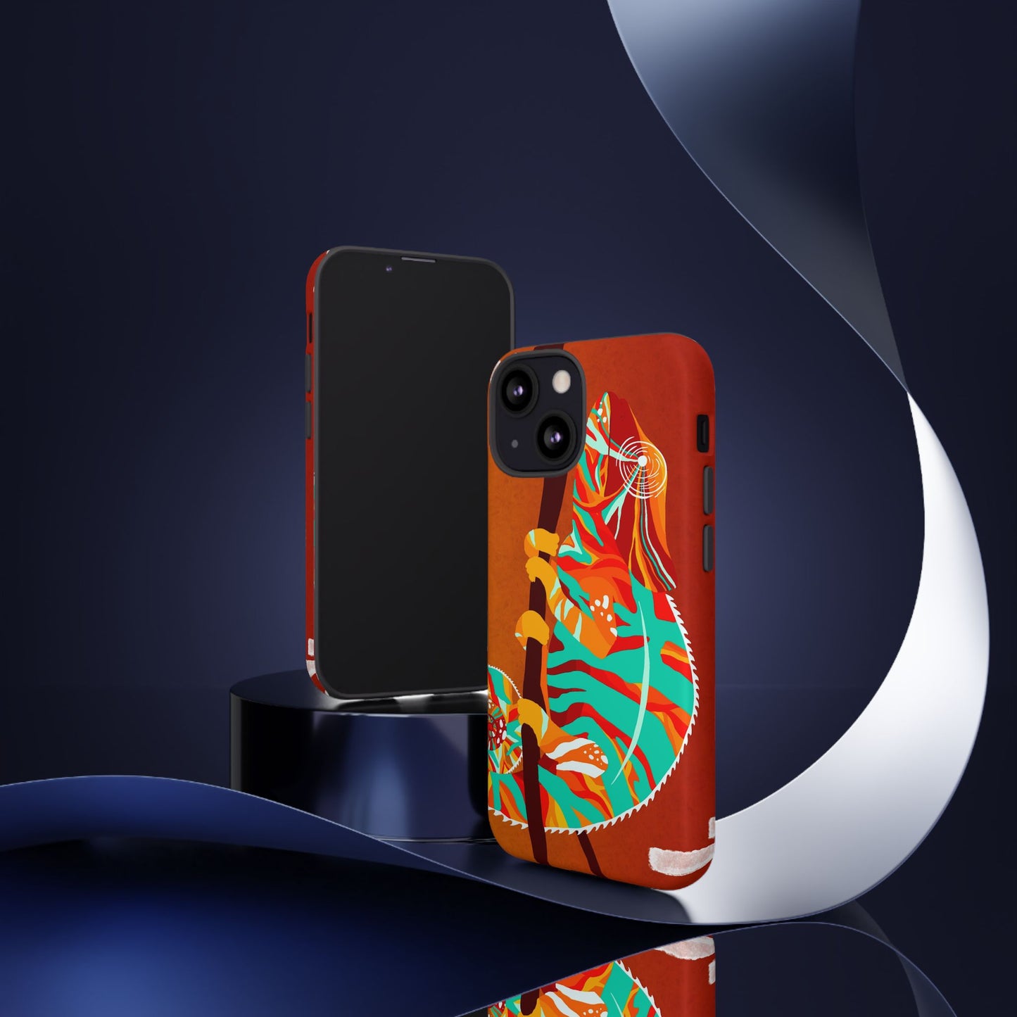 Chameleon Phone Case - Vibrant Artistic Design, Tough Cases for Animal Lovers, Unique Gift, Eco-Friendly Protection