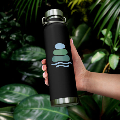 Calm Oasis Water Bottle | Insulated Hydration Flask for Yoga, Travel, Exercise, Eco-friendly Gift, Outdoor Adventures, Gift for Him, Gift for Her
