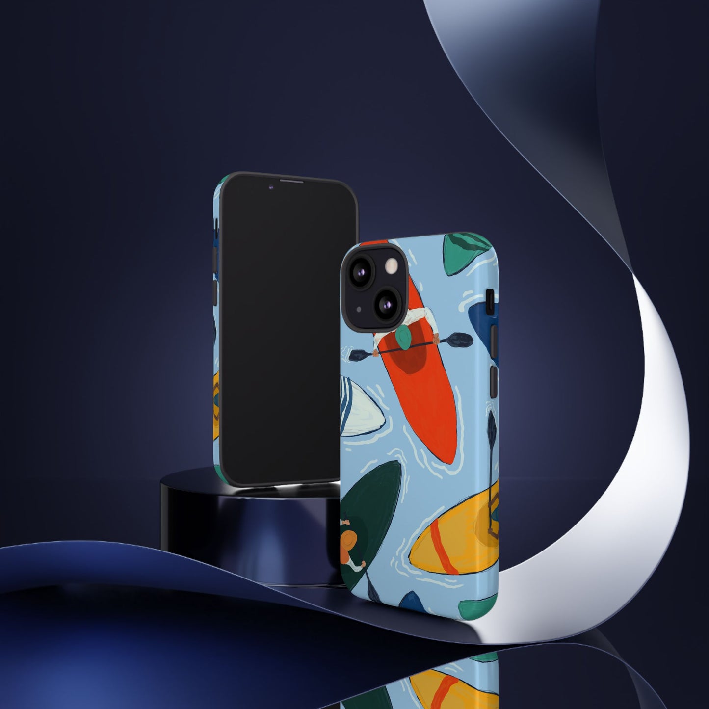 Kayak Phone Case - Tough Cases for Outdoor Enthusiasts, Birthday Gifts, Adventure Gear, Kayaking Accessories, Nature Lover Decor, Artsy Phone Cases