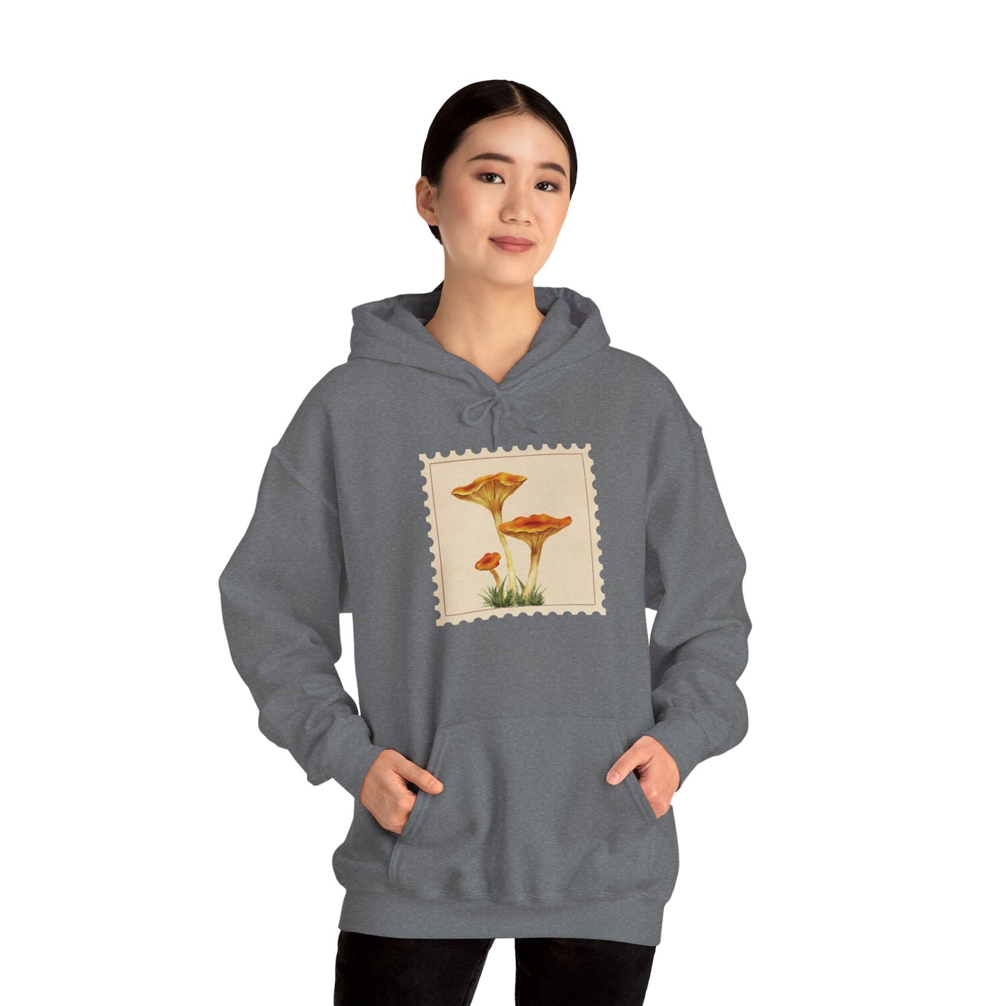 Botanical Print Hoodie, Cozy Sweatshirt, Nature Lover Gift, Comfortable Casual Wear, Fall Fashion, Unisex Hoodie, Comfy Mushroom Hoodie, Nature Vibes, Perfect for Fall