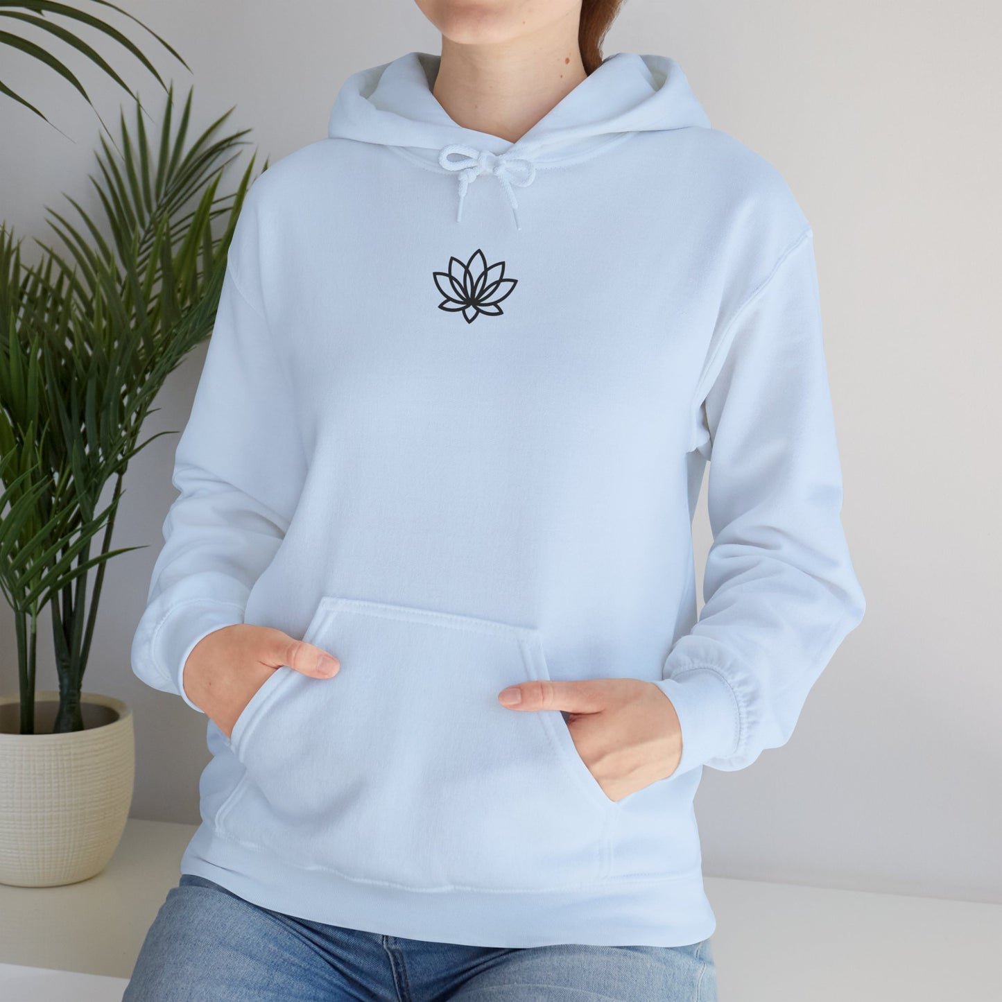 Lotus Sunshine Unisex Hoodie, Cozy Sweatshirt for Relaxation, Nature Lovers Gift, Everyday Comfort, Inspirational Outfit, Gift for Him, Gift for Her, Abstract Crewneck