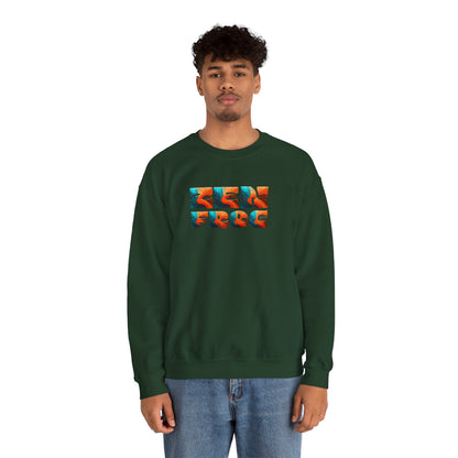 Zen Frog Crewneck Sweatshirt, Cozy Unisex Sweatshirt, Relaxed Fit Fashion, Perfect Gift for Friends, Everyday Style, Casual Wear, Simple Moon Design, Gift for Him, Gift for Her