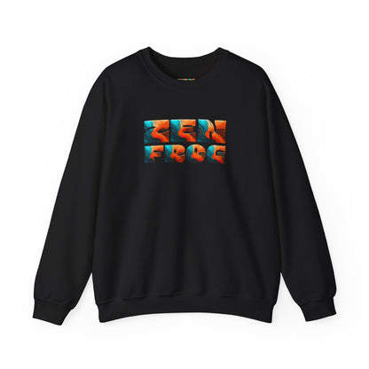 Zen Frog Crewneck Sweatshirt, Cozy Unisex Sweatshirt, Relaxed Fit Fashion, Perfect Gift for Friends, Everyday Style, Casual Wear, Simple Moon Design, Gift for Him, Gift for Her