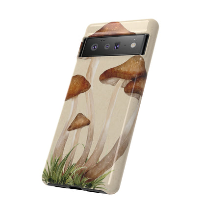 Mushroom Phone Case - Nature Lover, Eco-Friendly Gift, Cute Cell Phone Cover, Aesthetic Tech Accessory, Unique Fall Decor, Artsy Phone Cases, Cute, Gift for Her, Nature-inspired Designs, Durable Cases