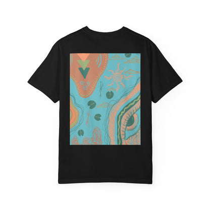 Vibrant Unisex Graphic T-shirt, Bohemian Tee, Casual Wear, Gift for Friends, Festival Apparel, Summer Style, Unique Design