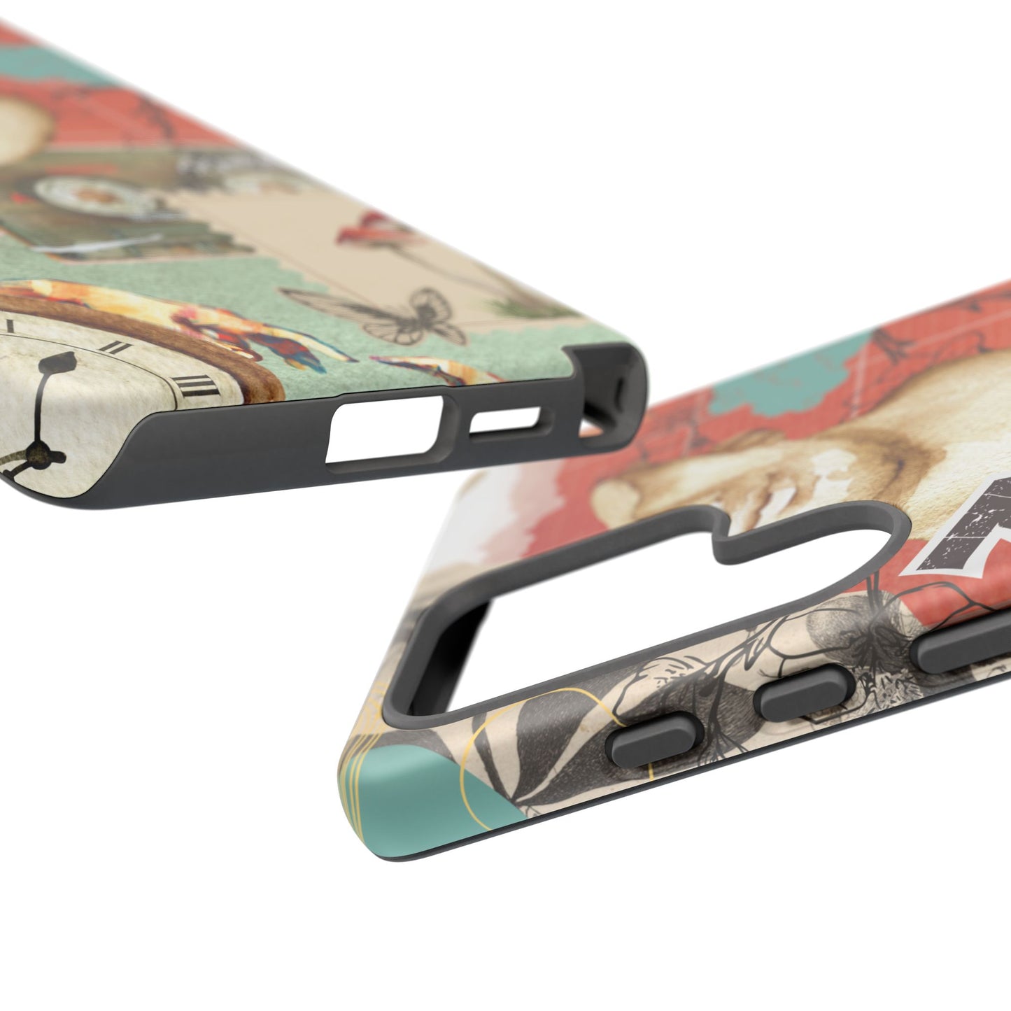 Artistic iPhone Case, Tough Cases with Vintage Design, Unique Phone Cover, Gift for Art Lovers, Protective Case for All Occasions, Vintage Collage Art