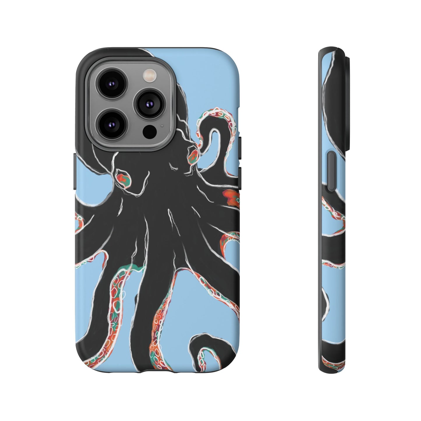 Octopus Tough Phone Case, Sea Creature Design, Ocean Lover Gift, Unique Phone Cover, Underwater Artwork