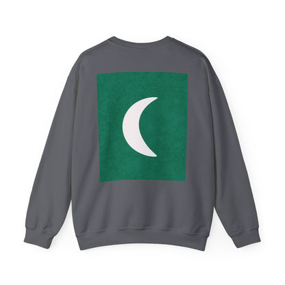 Zen Frog Crewneck Sweatshirt | Cozy Unisex Pullover for Relaxation, Ideal Gift for Nature Lovers, Perfect for Lounging and Casual Outings, Moon, Gift for Him, Gift for Her