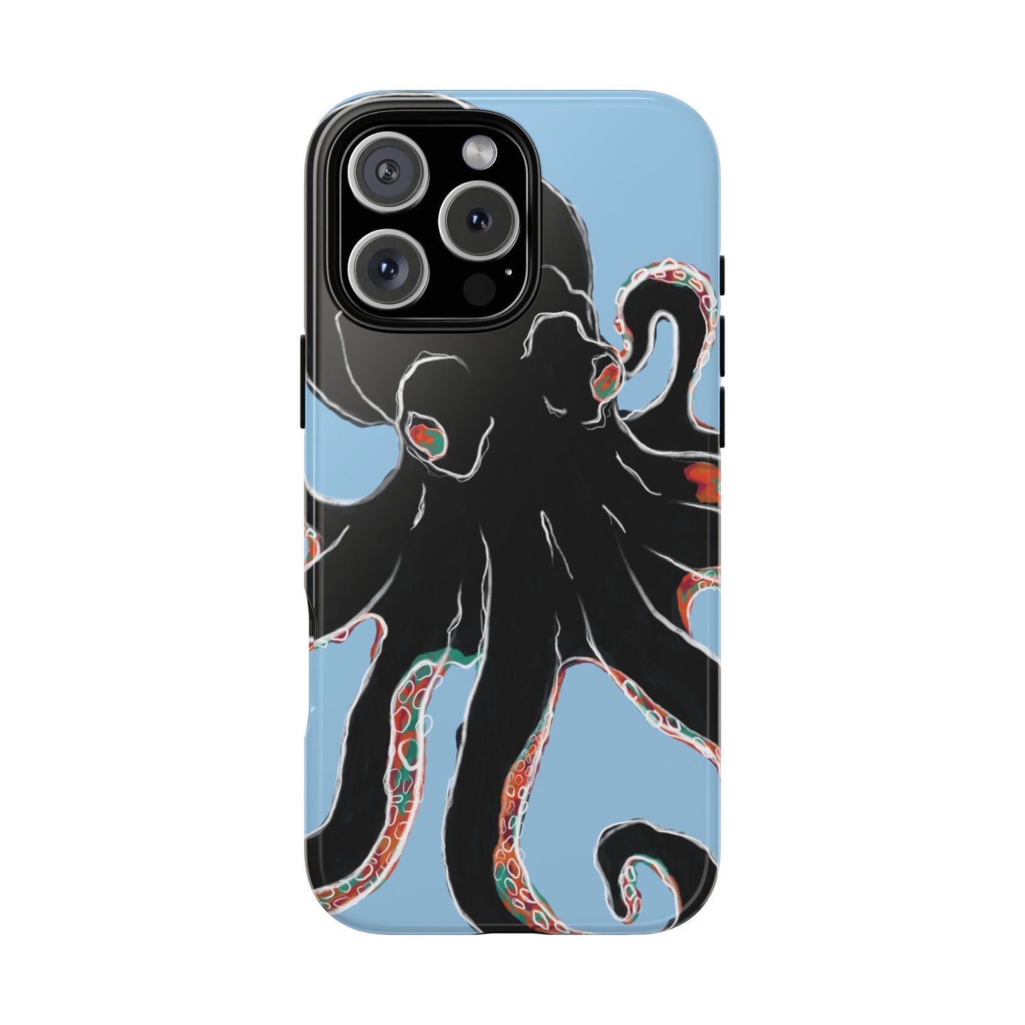 Octopus Tough Phone Case, Sea Creature Design, Ocean Lover Gift, Unique Phone Cover, Underwater Artwork