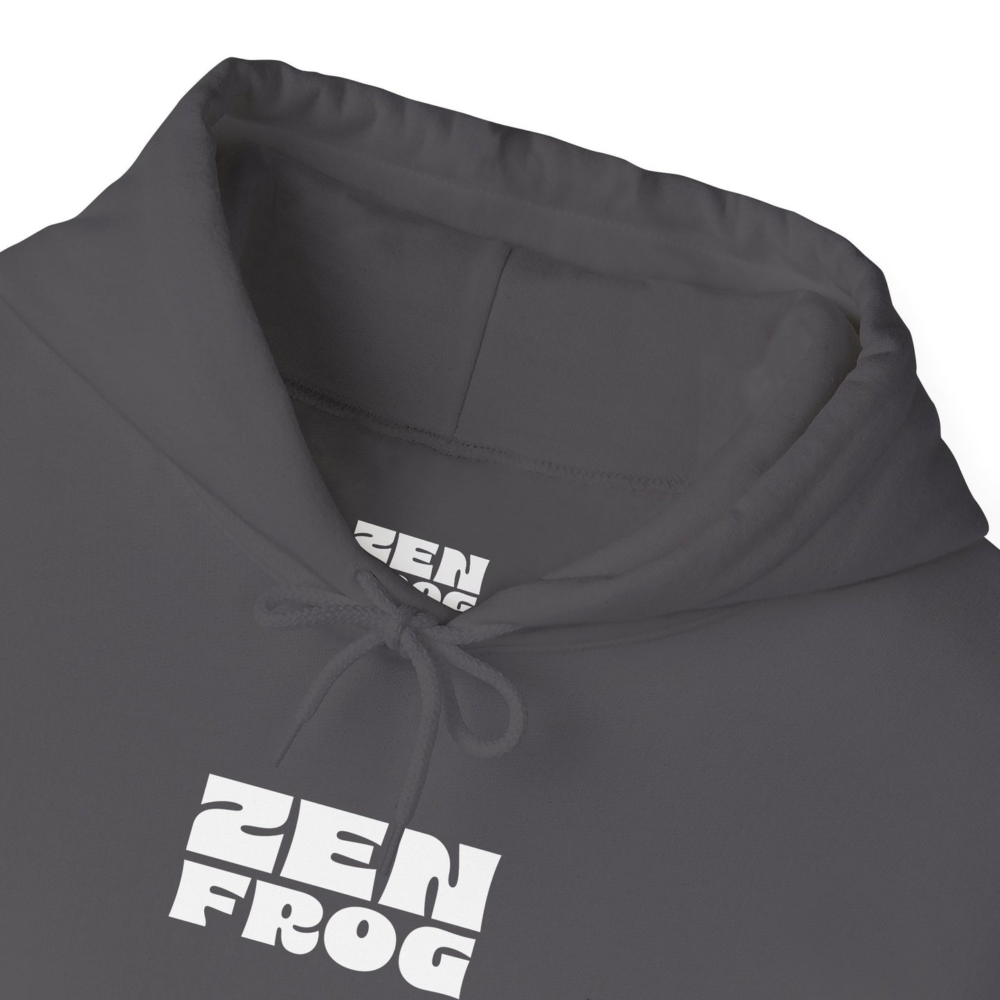 Zen Frog Octopus Unisex Heavy Blend Hooded Sweatshirt, Cozy Graphic Hoodie, Gift for Ocean Lovers, Unique Casual Wear, Relaxed Style