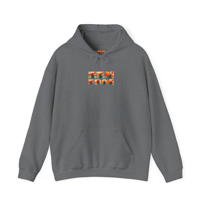 Zen Frog Hooded Sweatshirt - Cozy Unisex Hoodie, Casual Wear, Spring Fashion, Unique Gifts, Streetwear Style, Simple Moon Design, Gift for Him, Gift for Her