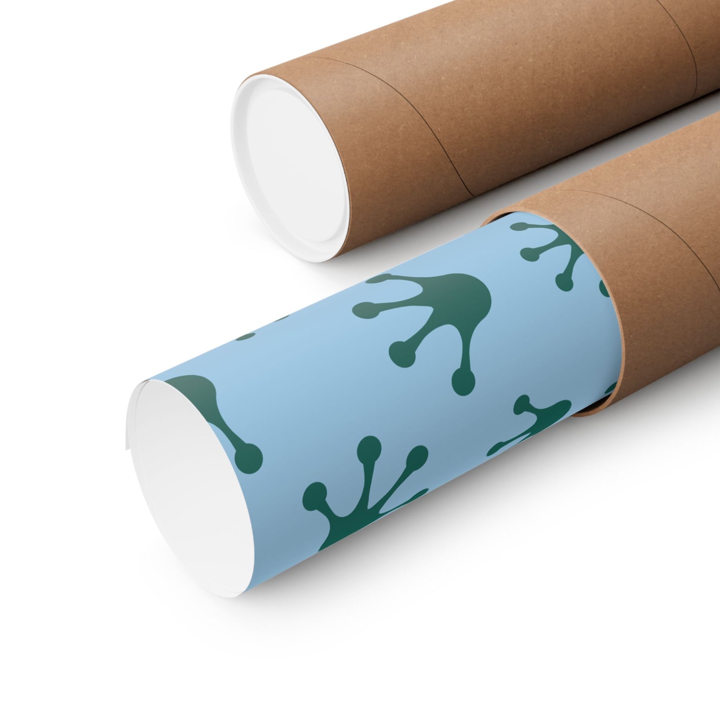 Frog Pattern Matte Vertical Posters, Wall Art, Kids Room Decor, Nursery Decor, Eco-Friendly Art, Unique Gift Idea
