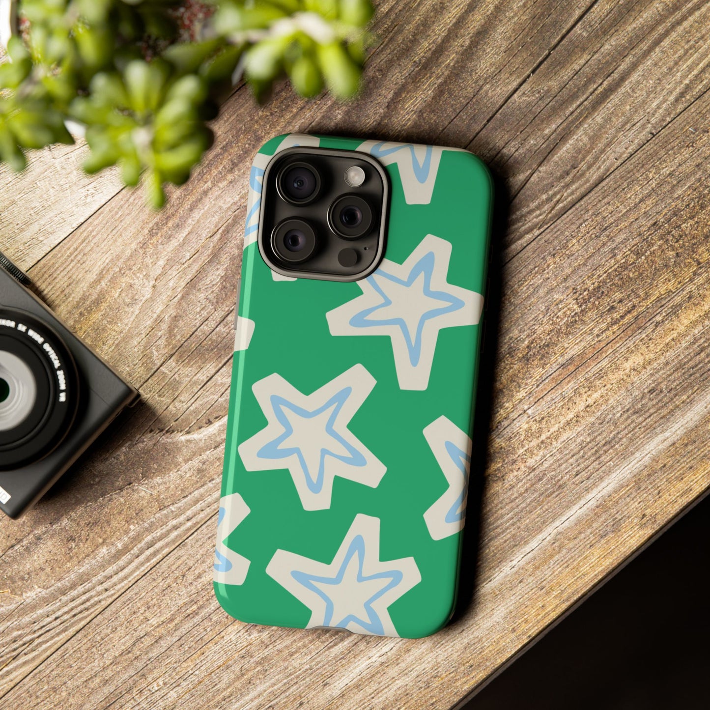 Retro Star Pattern Phone Case | Tough Cases, Colorful Cover for Phones, Phone Accessories, Gift for Her, Trendy Cases
