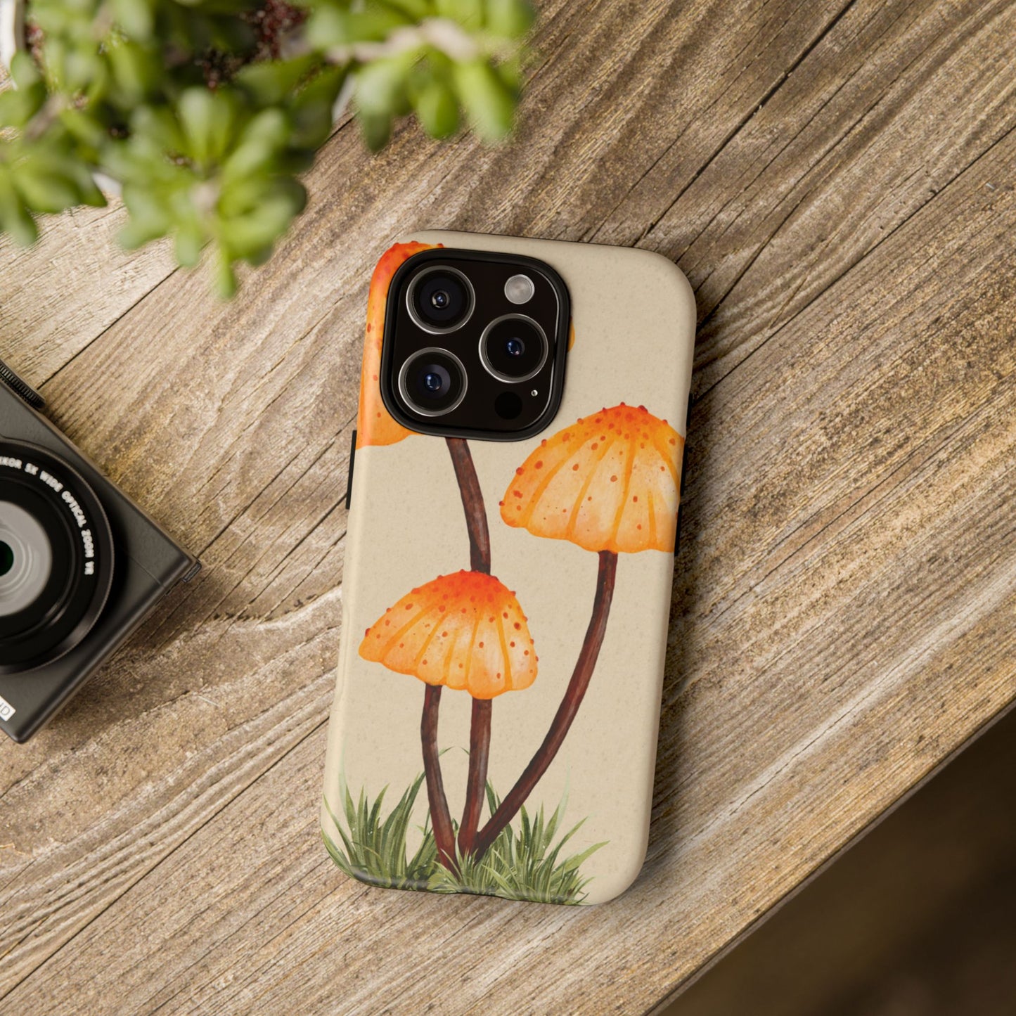 Mushroom Phone Case, Tough Cases for Nature Lovers, Unique Phone Covers, Gifts for Eco Enthusiasts, Fun Protective Cases