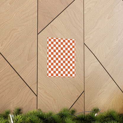 Chic Checkerboard Matte Vertical Posters | Modern Wall Art, Home Decor, Unique Gift, Interior Design, Wall Decoration