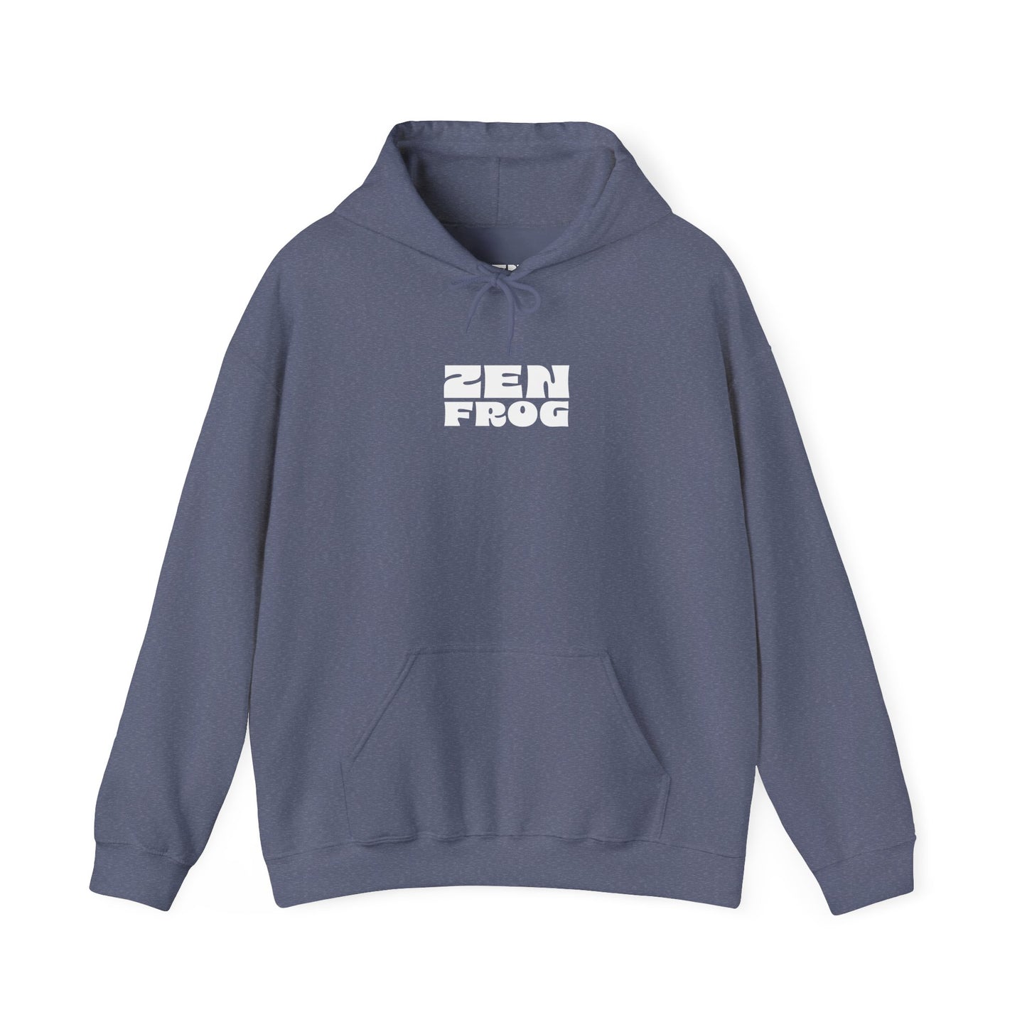 Zen Frog Octopus Unisex Heavy Blend Hooded Sweatshirt, Cozy Graphic Hoodie, Gift for Ocean Lovers, Unique Casual Wear, Relaxed Style