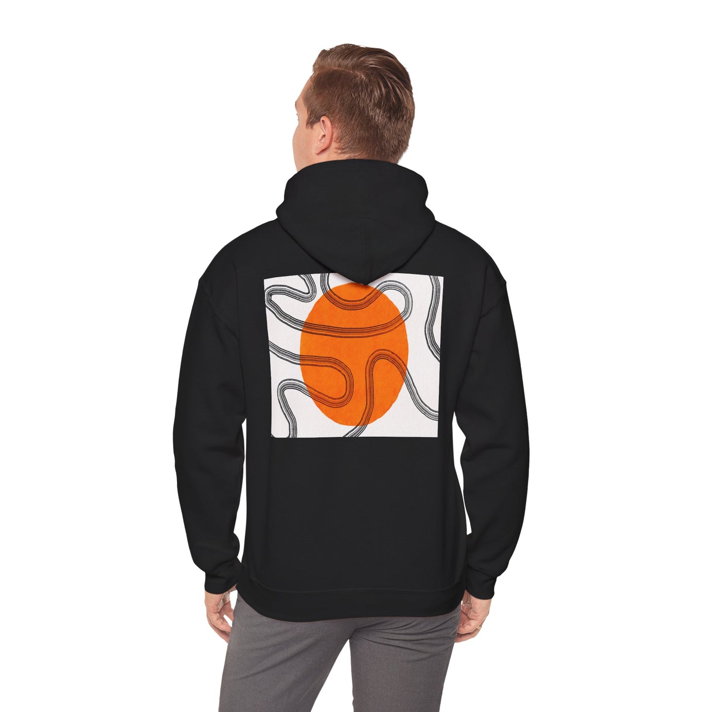 Lotus & Sun Graphic Hoodie - Cozy Unisex Sweatshirt, Trendy Casual Wear, Yoga Gift, Inspirational Apparel, Relaxed Style