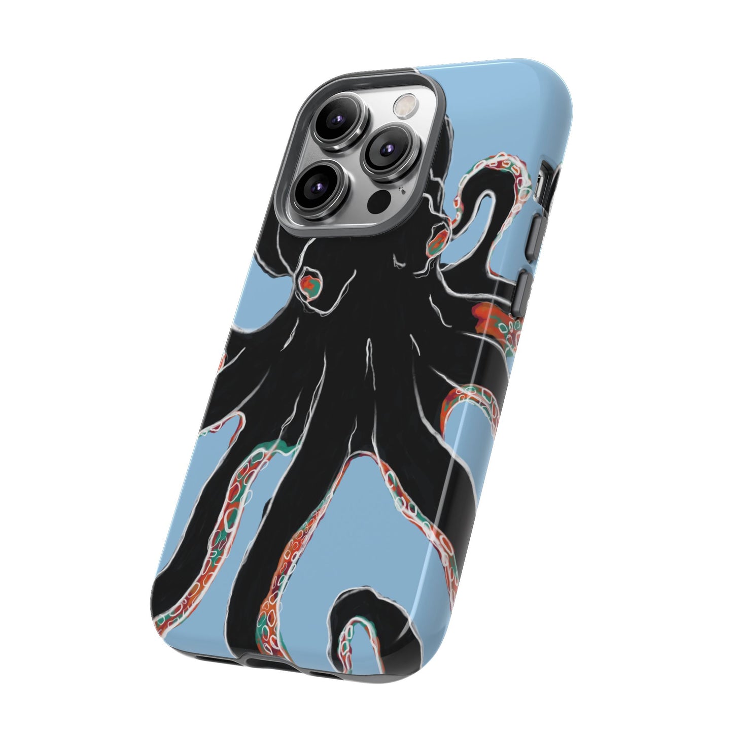 Octopus Tough Phone Case, Sea Creature Design, Ocean Lover Gift, Unique Phone Cover, Underwater Artwork