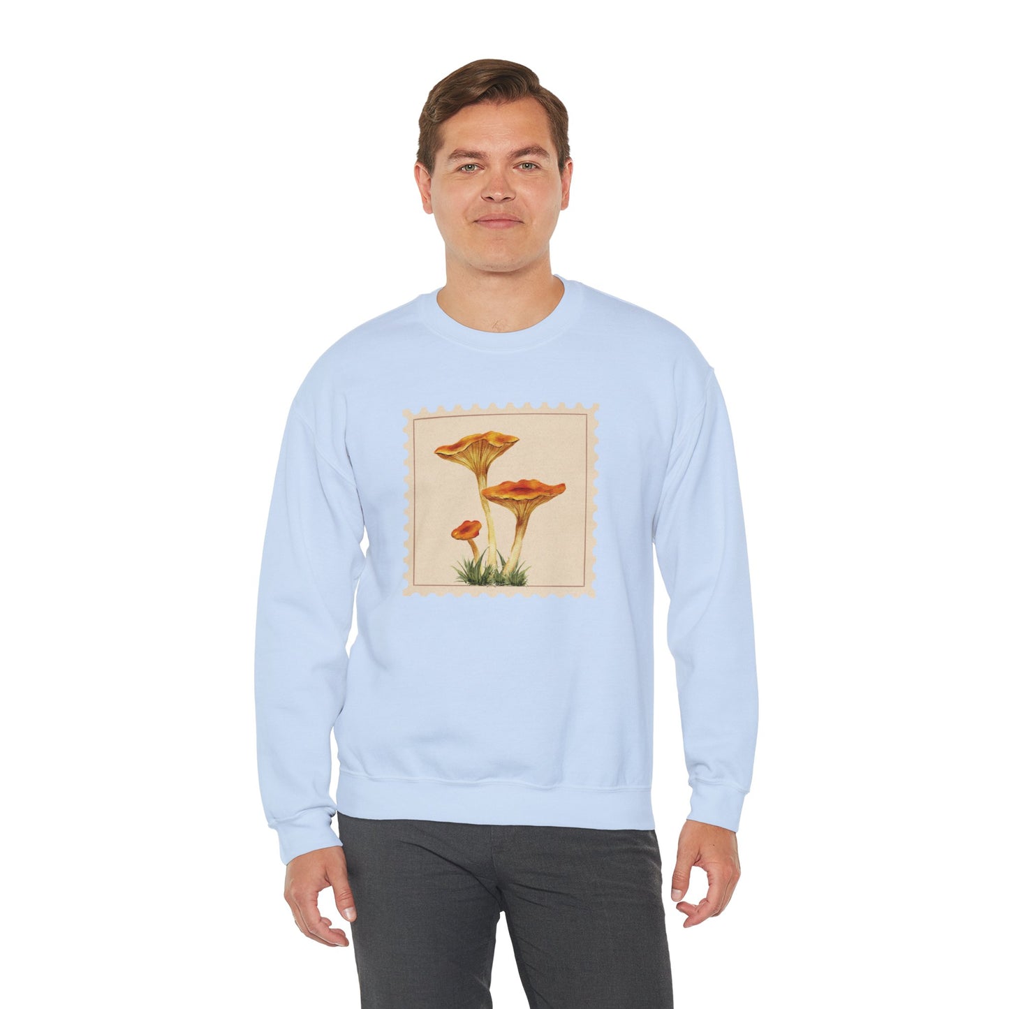 Vintage Floral Crewneck Sweatshirt, Cozy Fall Wear, Unisex Gift, Mushroom Art Apparel, Nature Lover Outfit, Comfy Mushroom Crewneck, Vintage Style