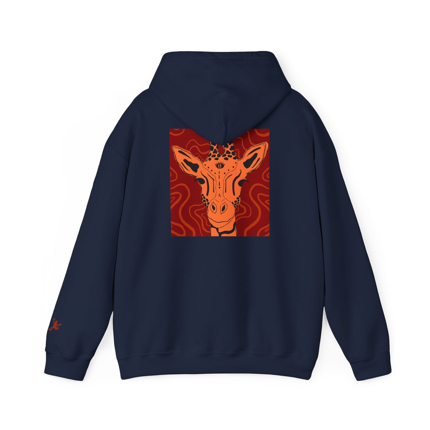Artistic Giraffe Hoodie - Cozy Unisex Sweatshirt for Animal Lovers, Unique Gift for Birthdays, Holidays, & Casual Wear