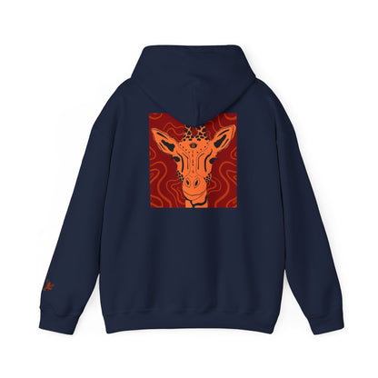 Artistic Giraffe Hoodie - Cozy Unisex Sweatshirt for Animal Lovers, Unique Gift for Birthdays, Holidays, & Casual Wear