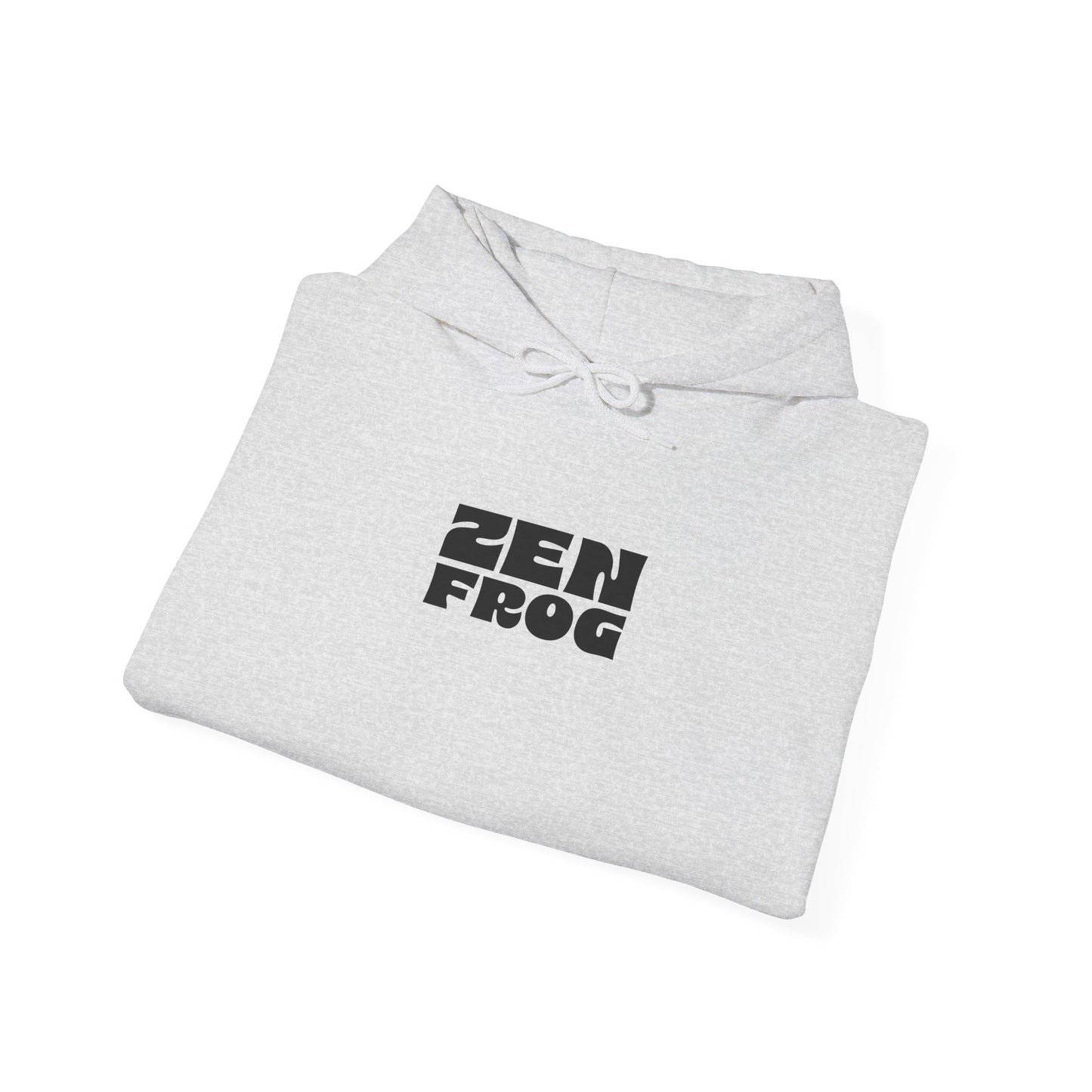 Zen Frog Octopus Unisex Heavy Blend Hooded Sweatshirt, Cozy Graphic Hoodie, Gift for Ocean Lovers, Unique Casual Wear, Relaxed Style