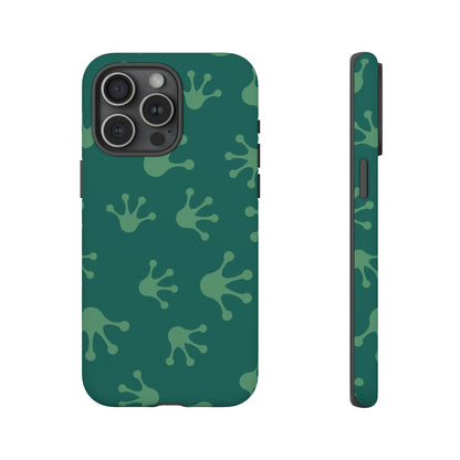 Frog Print Phone Case, Nature Lover Gift, Eco-Friendly Cover, Fun Green Design, Unique Frog Accessories