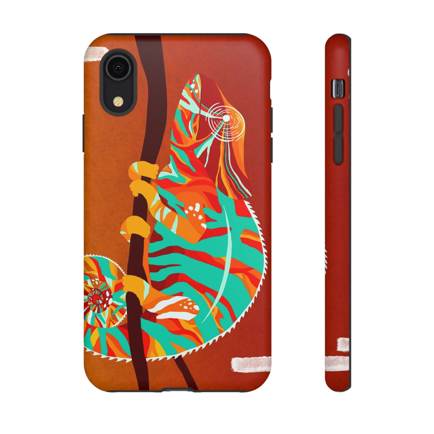 Chameleon Phone Case - Vibrant Artistic Design, Tough Cases for Animal Lovers, Unique Gift, Eco-Friendly Protection
