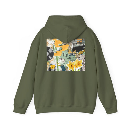 Lotus Flower Unisex Hoodie: Cozy Sweatshirt, Gift for Yoga Lovers, Meditation Apparel, Casual Streetwear, Nature-Inspired Wear, Artsy Collage, Cool Crewnecks