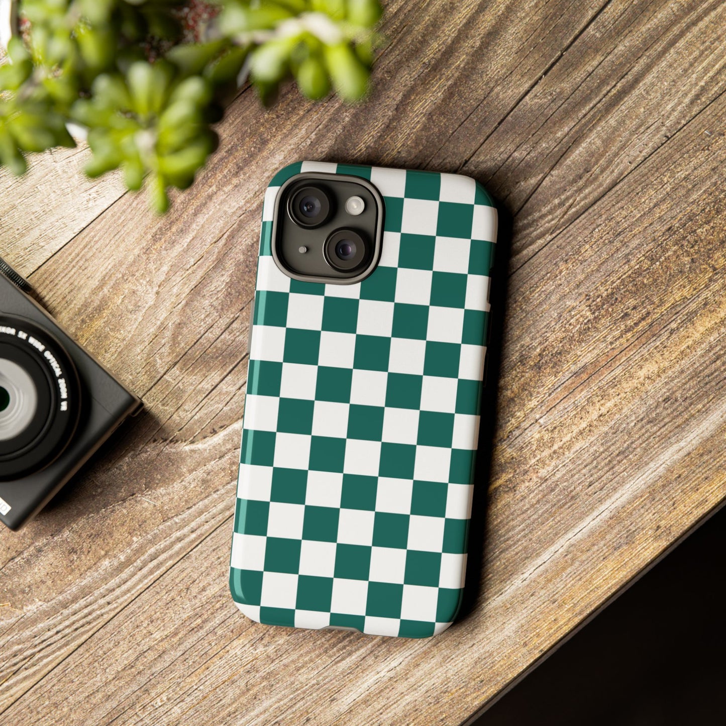 Stylish Checkered Phone Case, Protective Cover, Unique Gift, Trendy Accessory, Customizable Design, Ideal for All Ages