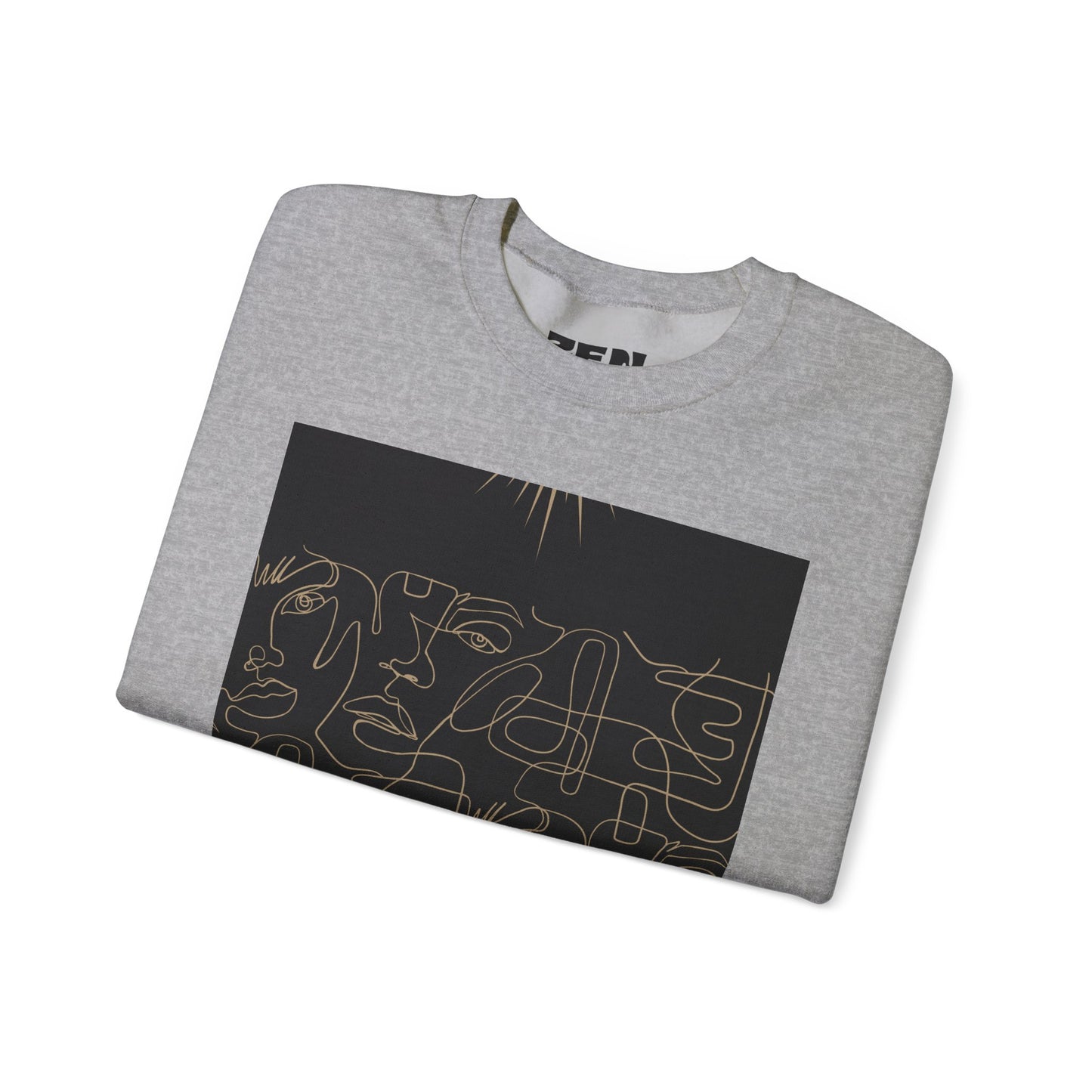 Stylish Unisex Crewneck Sweatshirt - Modern Art Design, Cozy Gift for Him/Her, Perfect for Fall, Casual Wear, Art Lovers, Abstract, Minimalist, Autumn Vibes