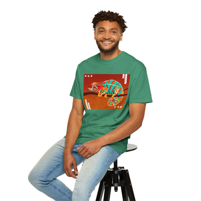 Vibrant Chameleon T-Shirt | Eco-friendly Fashion Tee, Unisex Graphic Tee, Animal Lover Shirt, Gift for Nature Enthusiasts