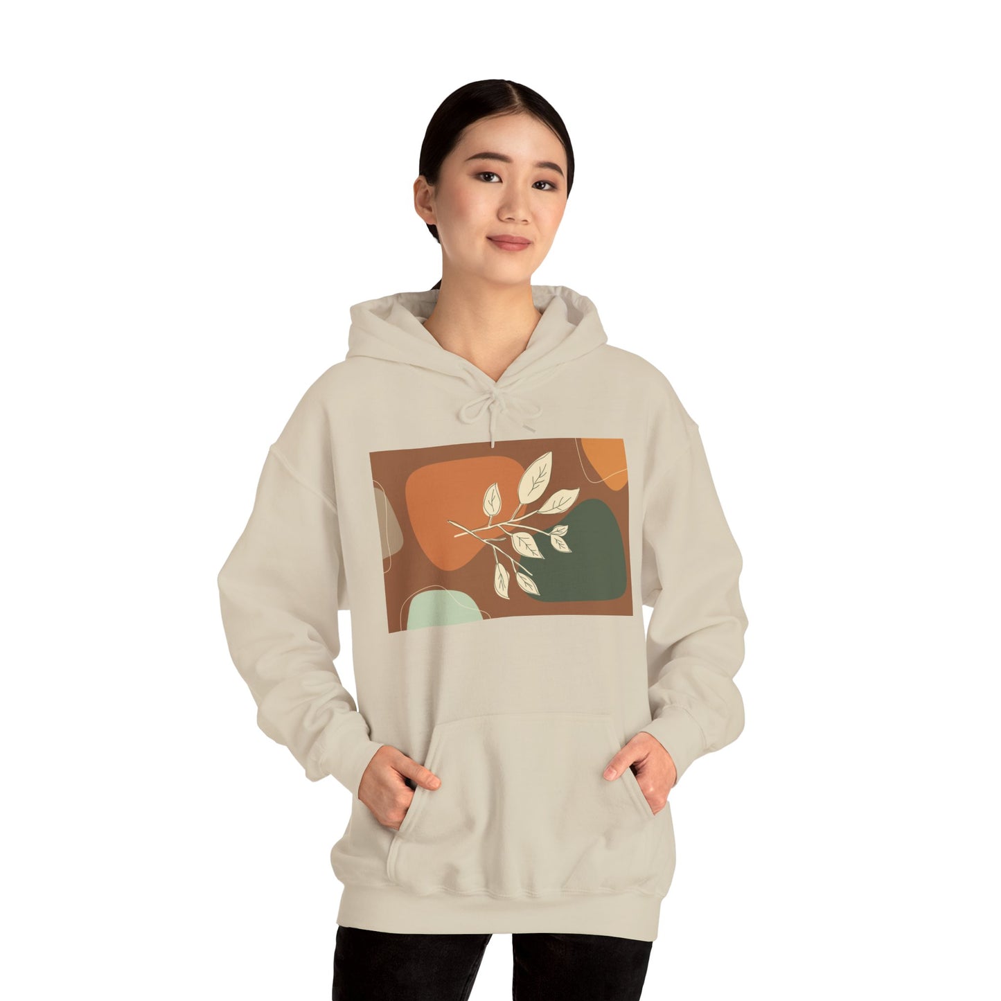 Botanical Design Unisex Hoodie, Cozy Sweatshirt for Nature Lovers, Gift for Friends, Autumn Fashion, Comfortable Casual Wear