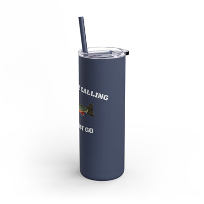 Fishing Lover's 20oz Tumbler - Perfect for Outdoors, Travel, Gifts, Father's Day, Camping, and More!