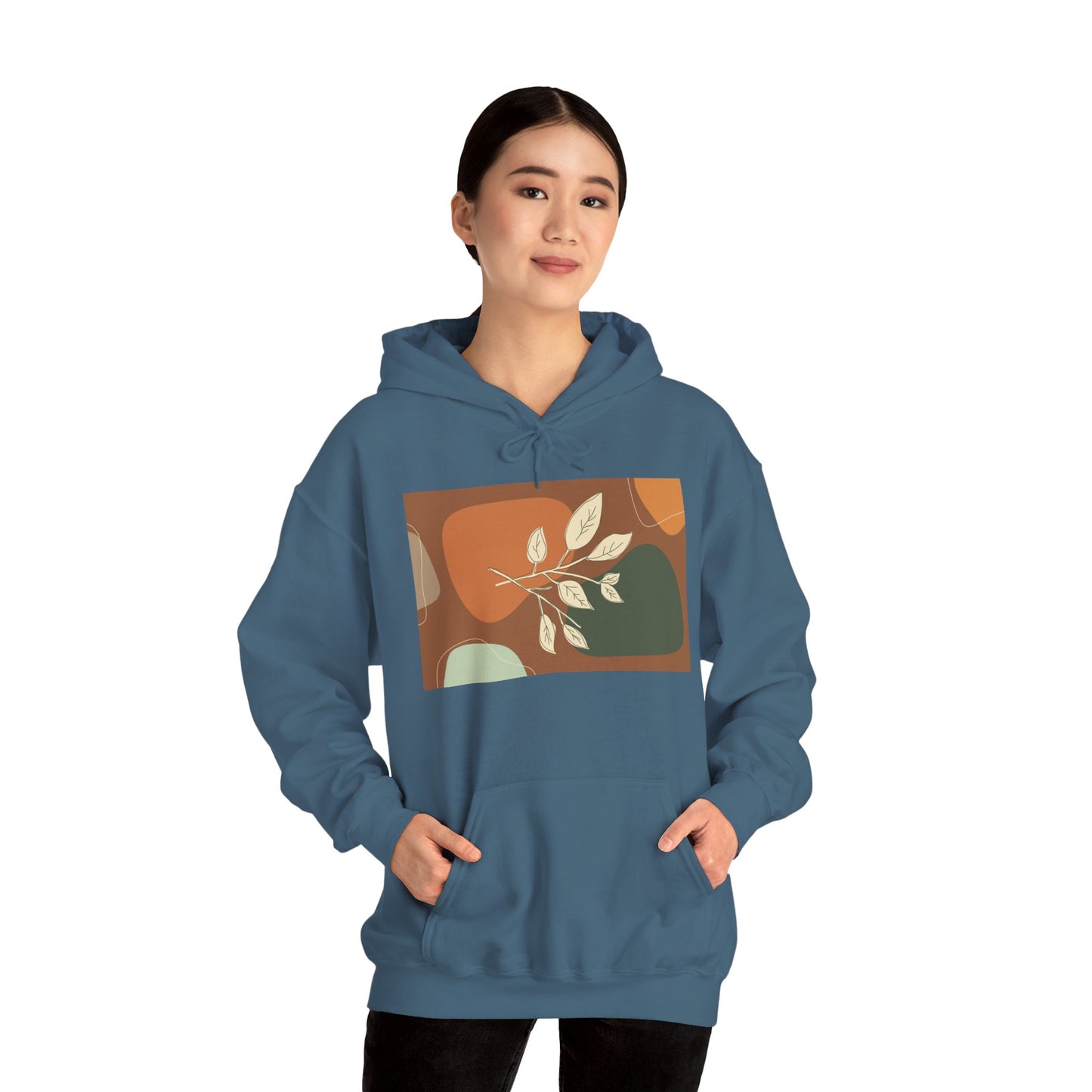 Botanical Design Unisex Hoodie, Cozy Sweatshirt for Nature Lovers, Gift for Friends, Autumn Fashion, Comfortable Casual Wear