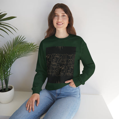 Stylish Unisex Crewneck Sweatshirt - Modern Art Design, Cozy Gift for Him/Her, Perfect for Fall, Casual Wear, Art Lovers, Abstract, Minimalist, Autumn Vibes