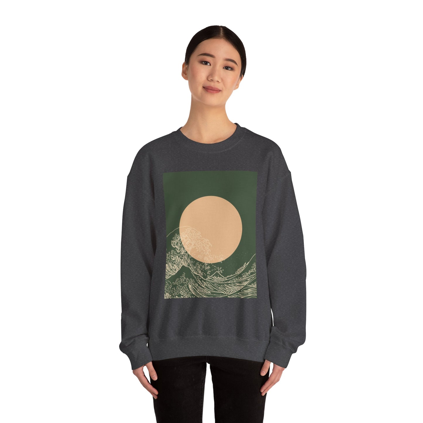 Nature-Inspired Unisex Crewneck Sweatshirt, Cozy Casual Wear, Gift for Outdoor Lovers, Perfect for Fall and Winter