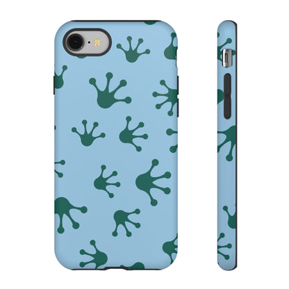 Frog Pattern Phone Case, Tough Cases for Nature Lovers, Unique Gift for Kids, Eco-Friendly Accessories, Stylish Cell Phone Cover, Cute Frog Print Pattern, Artsy Phone Cases