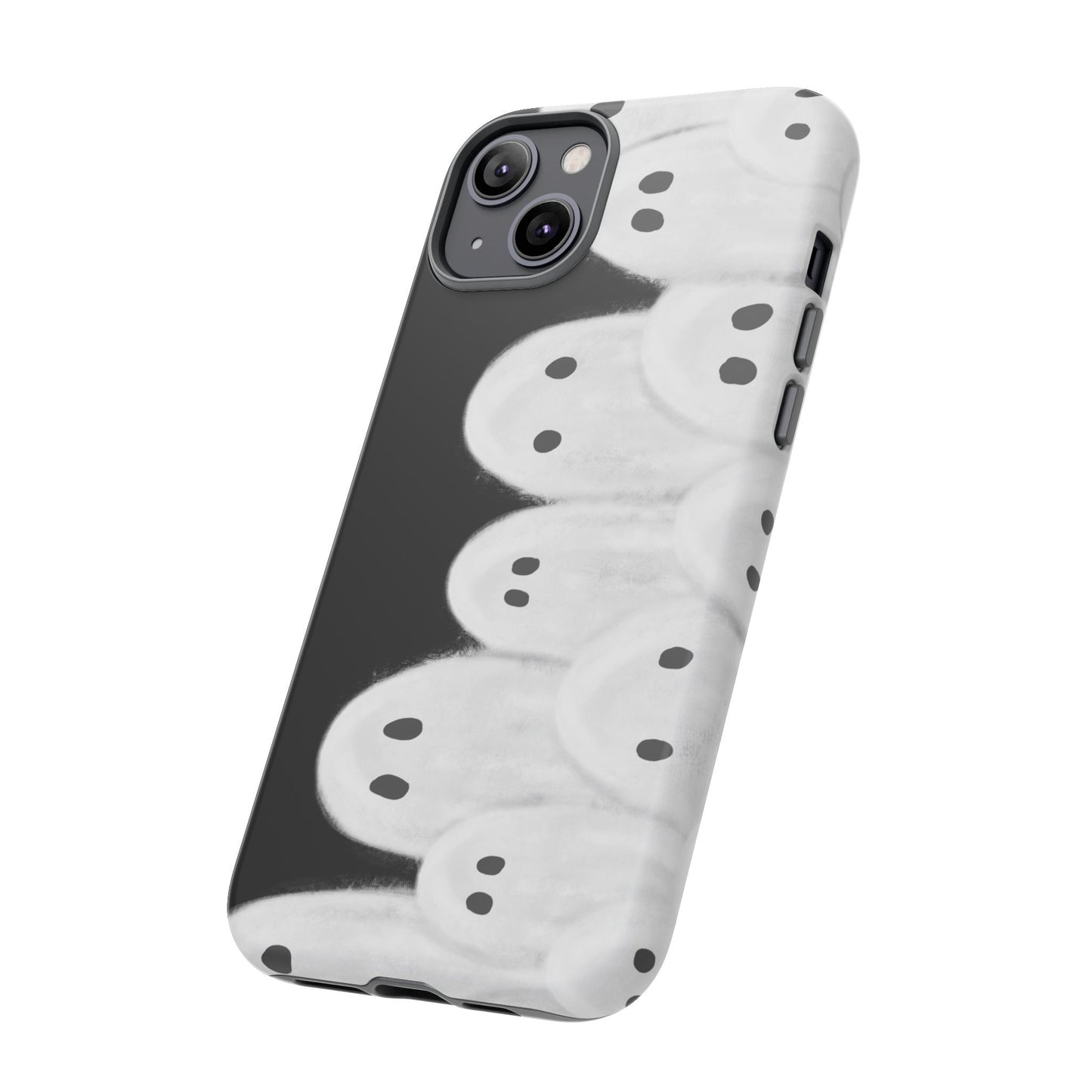 Painted Ghosts Phone Case | Ghostly Tough Phone Case for Spooky Style, Halloween Gift, Phone Cover, Ghost Theme, Unique Accessory, Spooky Season, Viral Painted Ghosts Inspired Design