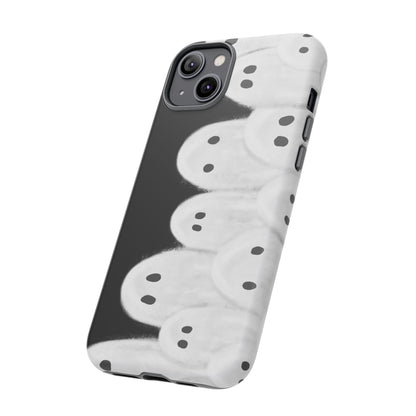 Painted Ghosts Phone Case | Ghostly Tough Phone Case for Spooky Style, Halloween Gift, Phone Cover, Ghost Theme, Unique Accessory, Spooky Season, Viral Painted Ghosts Inspired Design