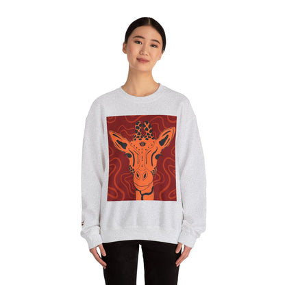 Giraffe Art Crewneck Sweatshirt, Cozy Giraffe Sweatshirt, Animal Lover Gift, Unique Sweatshirt for Friends, Cute Animal Apparel