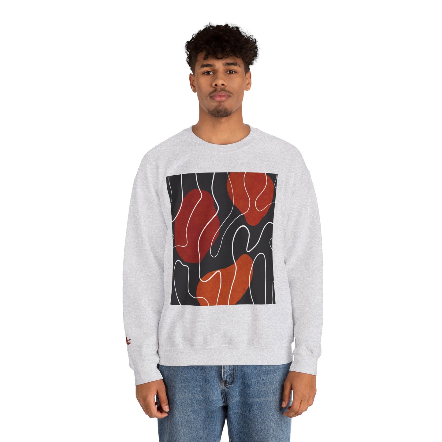 Abstract Modern Crewneck Sweatshirt, Cozy Casual Wear, Gift for Art Lovers, Stylish Layering, Perfect for Fall/Winter, Unique Graphic [...]