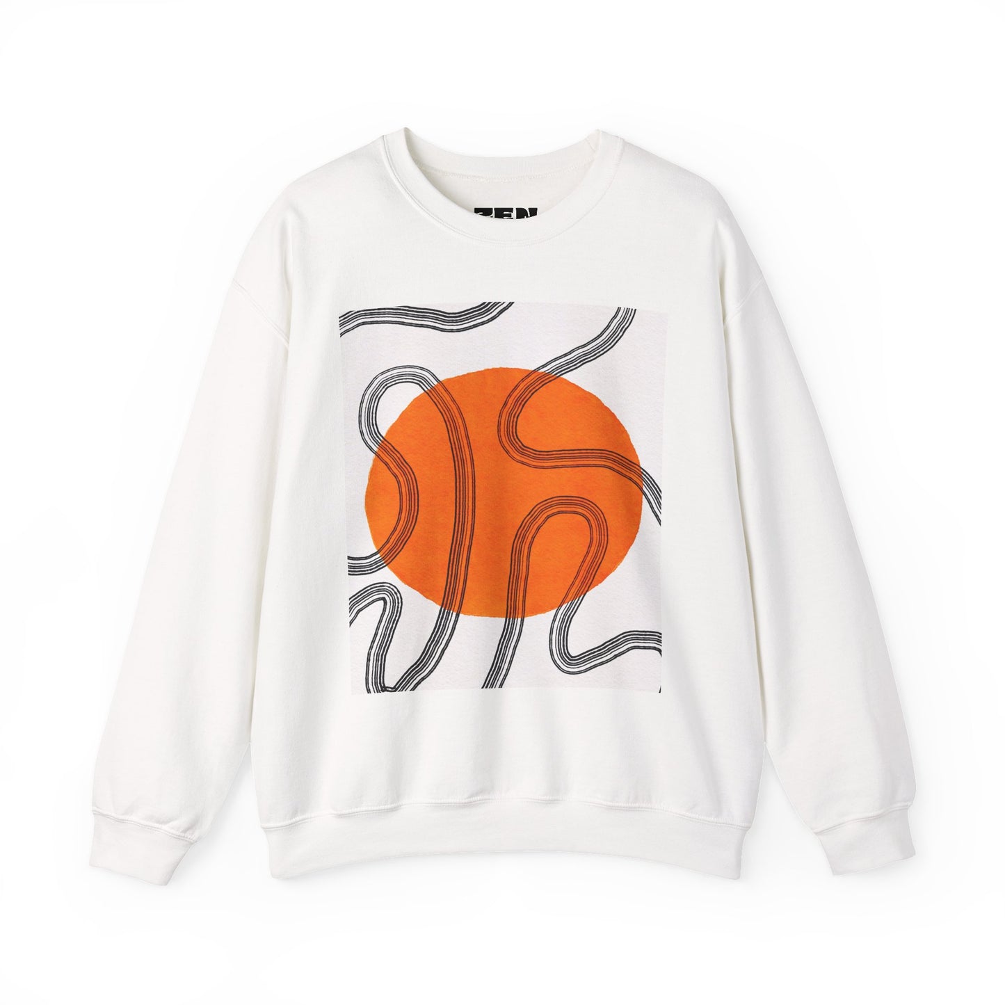 Retro Abstract Art Crewneck Sweatshirt, Cozy Graphic Pullover, Unisex Casualwear, Perfect Gift for Art Lovers, Fall Fashion Essential, Gift for Him, Gift for Her