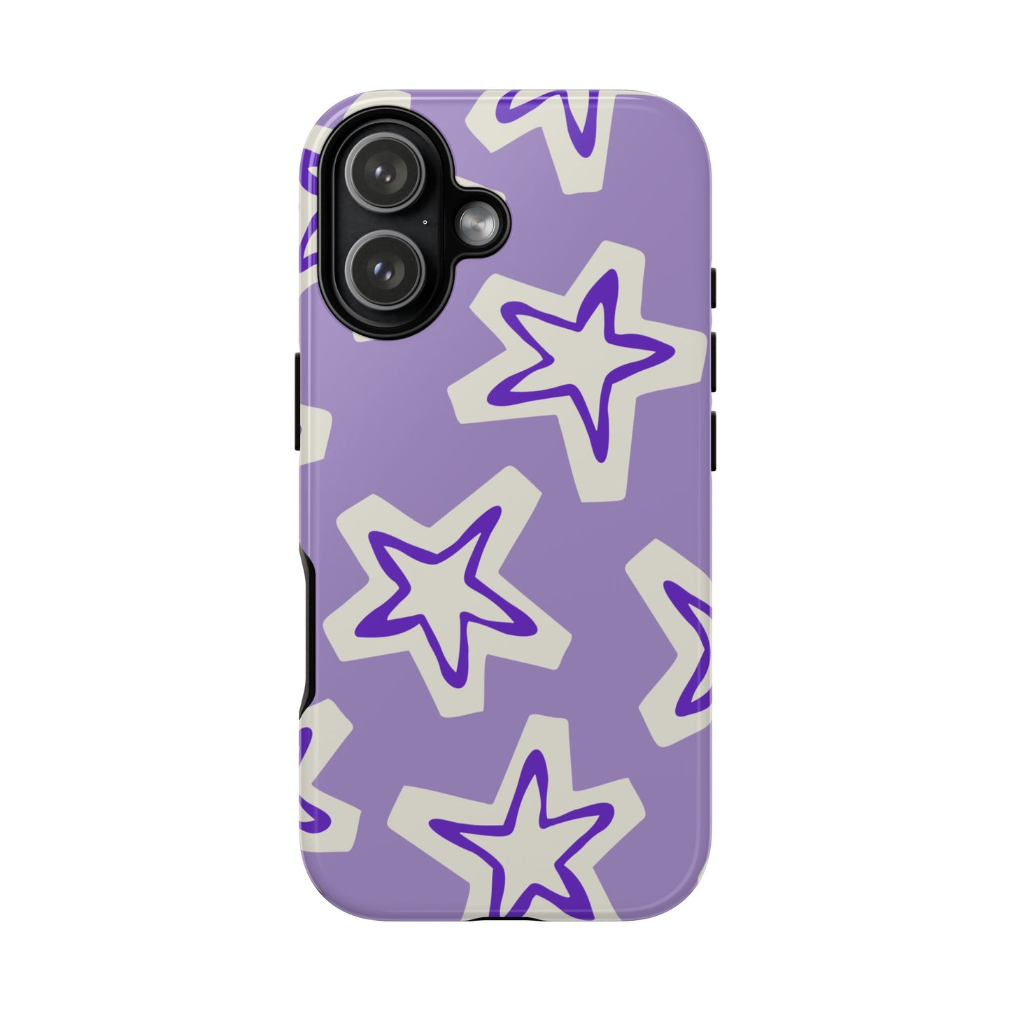 Starry Pattern Phone Case, Cute Star Design, Tough Phone Cover, Gifts for Her, Stylish Phone Accessory