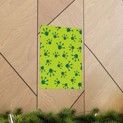 Colorful Frog Splash Vertical Posters, Whimsical Home Decor, Kids Room Art, Nursery Wall Art, Eco-Friendly Prints